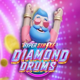 Hyper Strike Diamond Drums logo by Gameburger Studios at X3bet casino